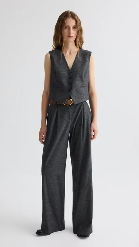 TWP Sulli Pant in Medium Heather Grey