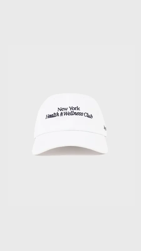 Sporty & Rich Modern Hat in White/Navy