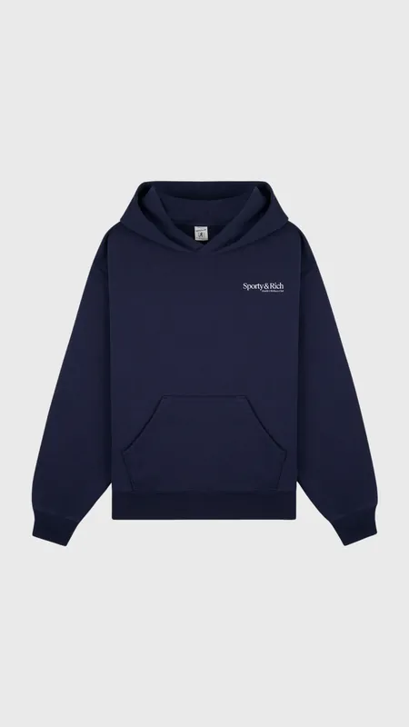 Sporty & Rich Modern Hoodie in Dark Navy