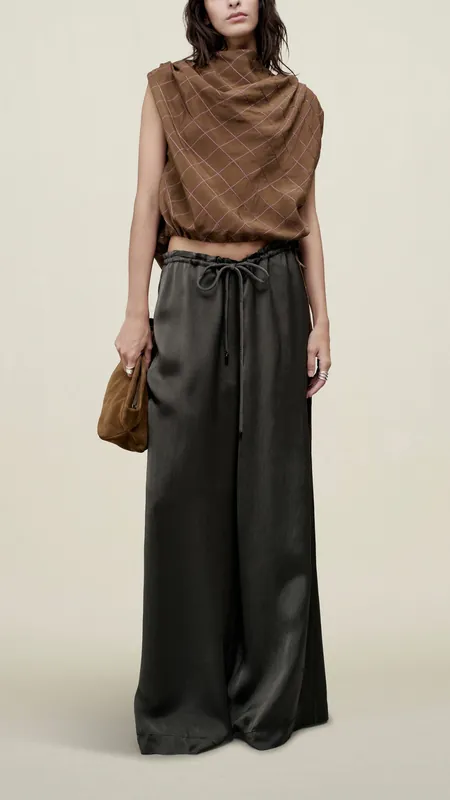 Kallmeyer Wesley Drawstring Pant in Chrome