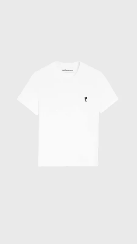 Ami Cotton Cropped Ami De Coeur T-Shirt