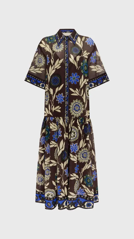 Alemais Jasper Shirtdress in Chocolate