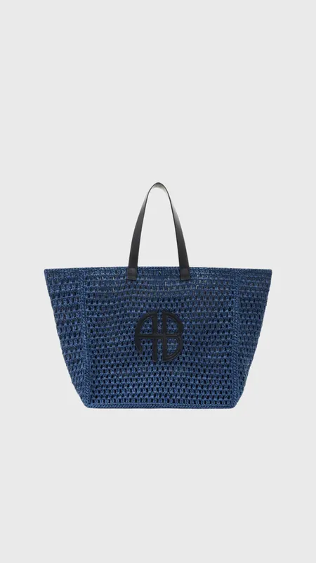 Anine Bing Large Rio Tote in Blue