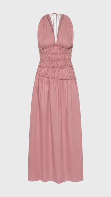 Faithfull Saja Midi Dress in Dusk