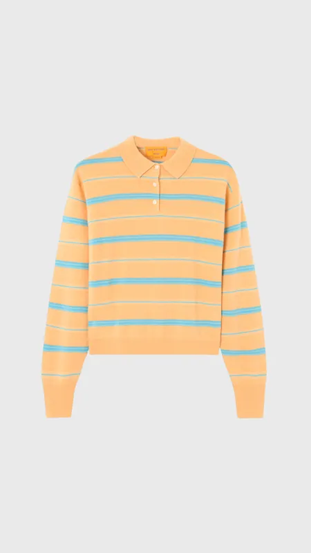 Guest In Residence Collegiate Stripe Polo