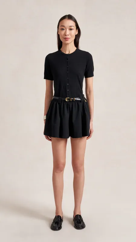 La Ligne Nara Short in Black