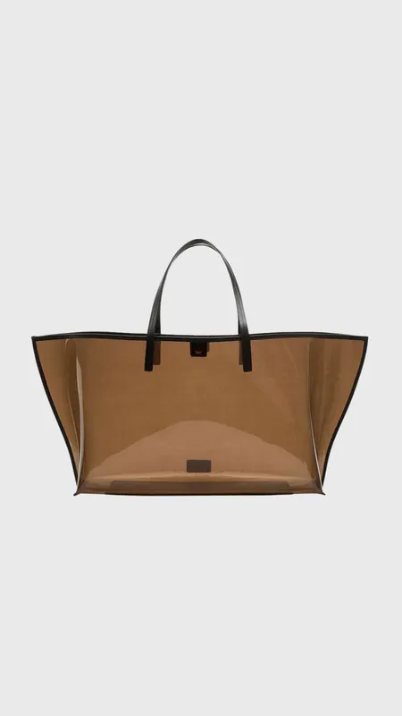 Staud Christos Large Tote in Espresso