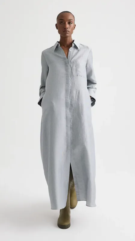 TWP Jenny's Gown in White/Blue
