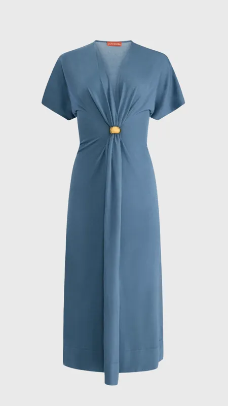 Altuzarra Rena Dress in Ash Blue