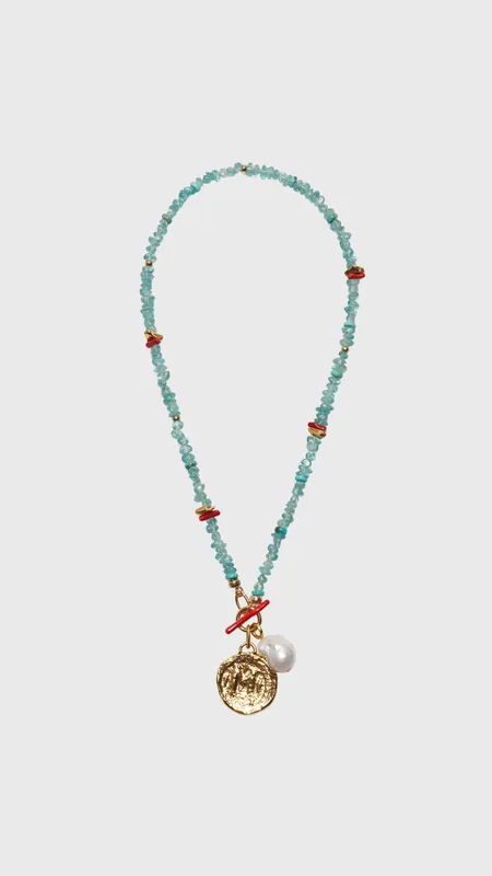 Lizzie Fortunato Crystal Cala Necklace in Multi