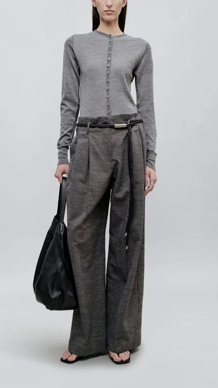 Kallmeyer Percie Railroad Cotton Lyocell Trouser in French Blue