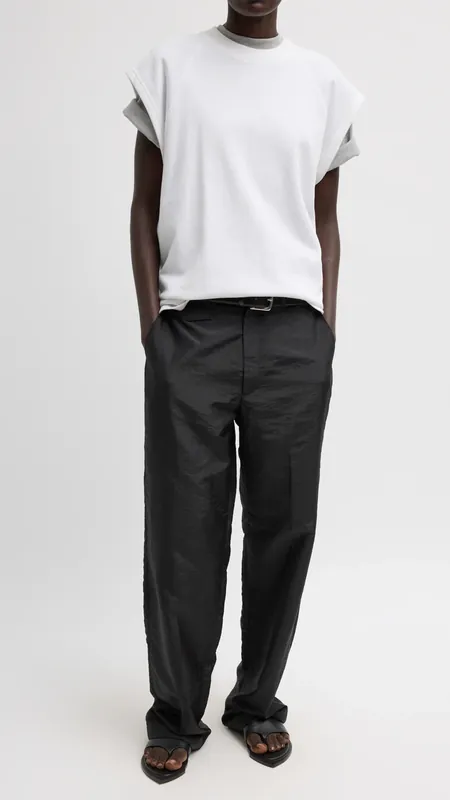 Tibi Light Weight Sweatshirting Sleeveless Easy Top