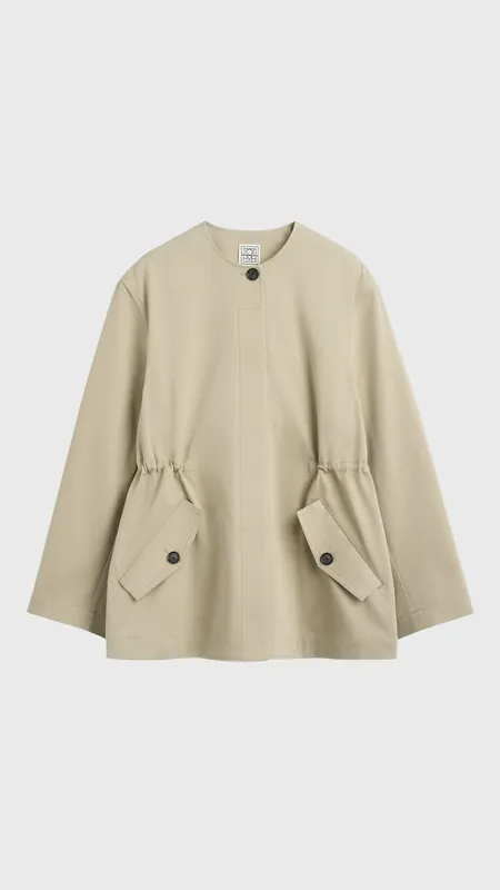 Toteme Cotton Twill Jacket in Cashew