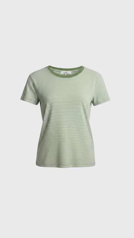 Frame The Baby Tee in Jade Green Multi