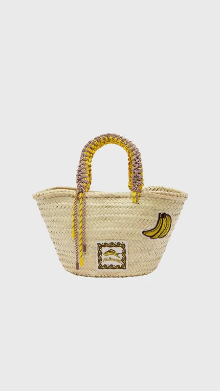 ALÉMAIS Mona Macrame Basket in Multi - Alemais