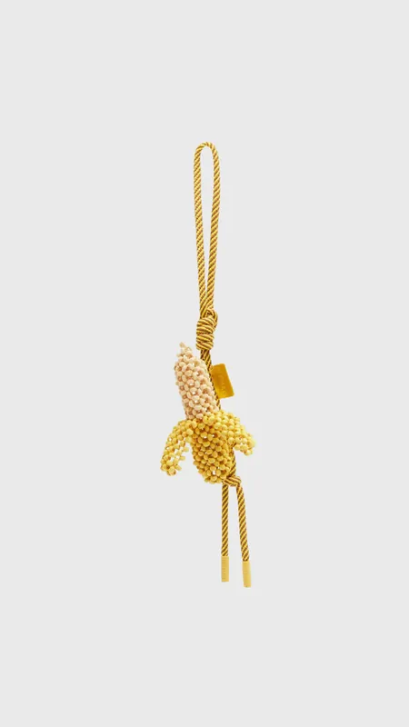ALÉMAIS Mona Banana Bag Charm in Yellow - Alemais