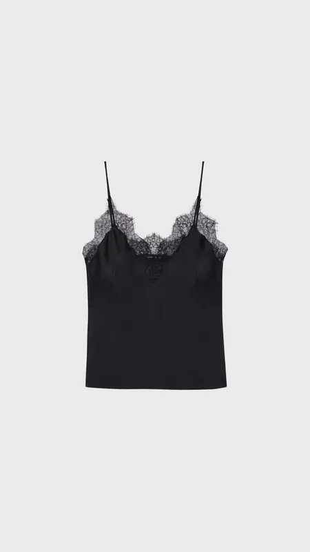Anine Bing Mael Camisole in Black