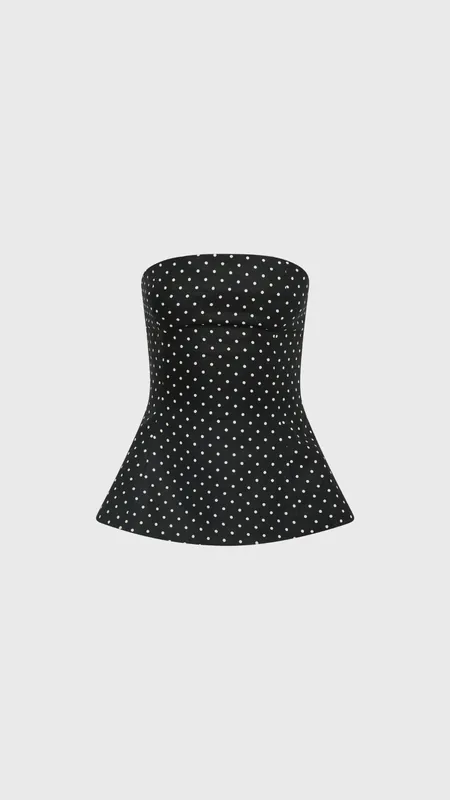 Faithfull Petro Top in Polka Dot
