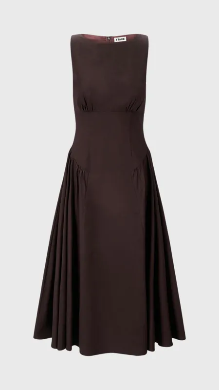 Staud Gwen Dress in Earth