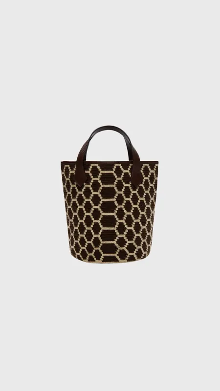 TWP Caraiva Python Woven Tote in Abstract Snake