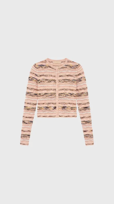Ulla Johnson Mia Knit Cardigan in Hibiscus