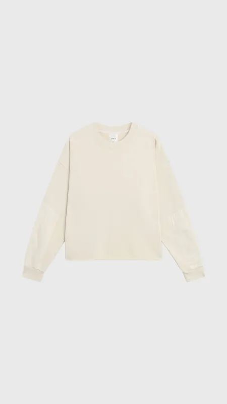 Leset Jamie Patch Crew in Chalk