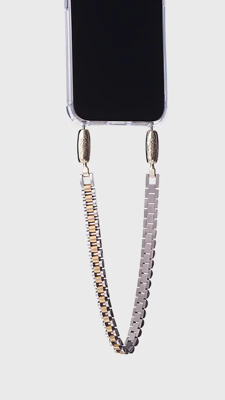 Ossa Jubilee Watchband Wristlet in Gold/Rhodium