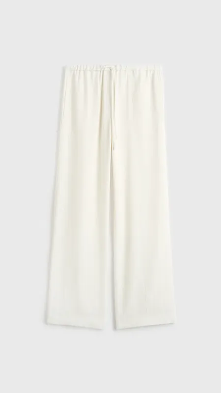 Toteme Woven Stripe Trouser in Meringue
