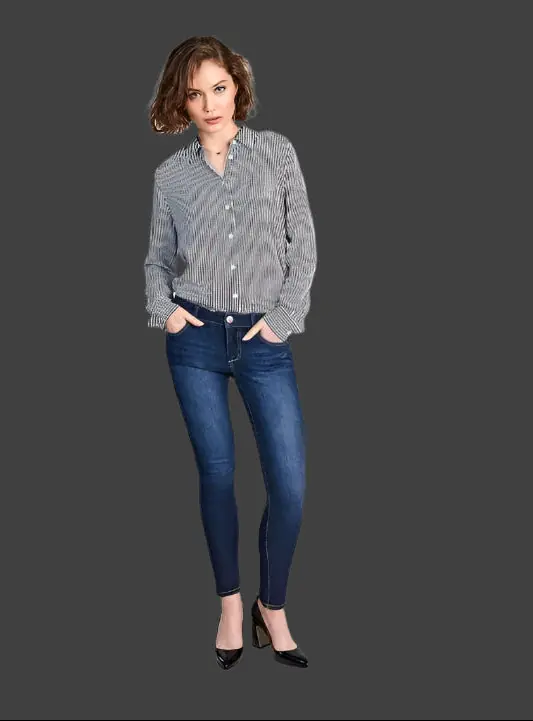 1822 Denim Women's Dark Ankle Skinny Jeans In Raquel - Chantal Accessories