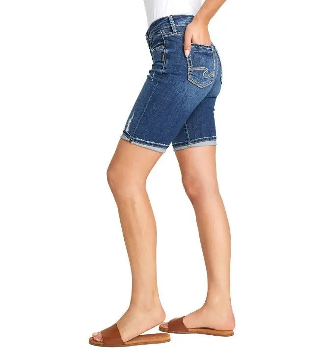 Silver Jeans CO. Women's Mid Rise SUKI Bermuda Short