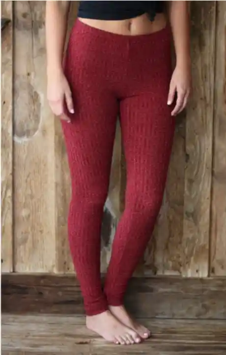 Angie Women's Heather Ribbed Leggings