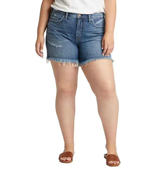 Silver Jeans CO. Women's Not Your Boyfriends Shorts Plus Size