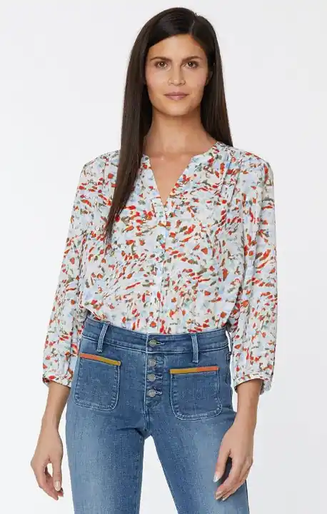 NYDJ Ladies' Marilyn Straight Ankle Jeans With Raw Hems