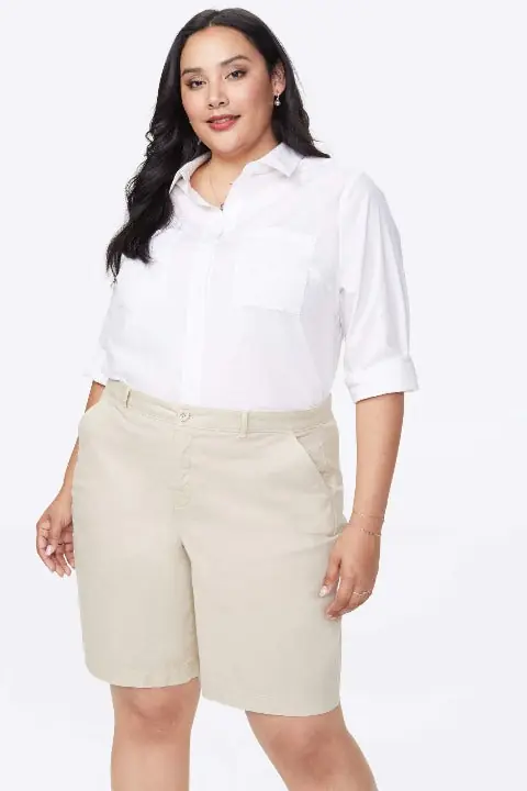 NYDJ Ladies' Stretch Twill Bermuda Shorts Plus size
