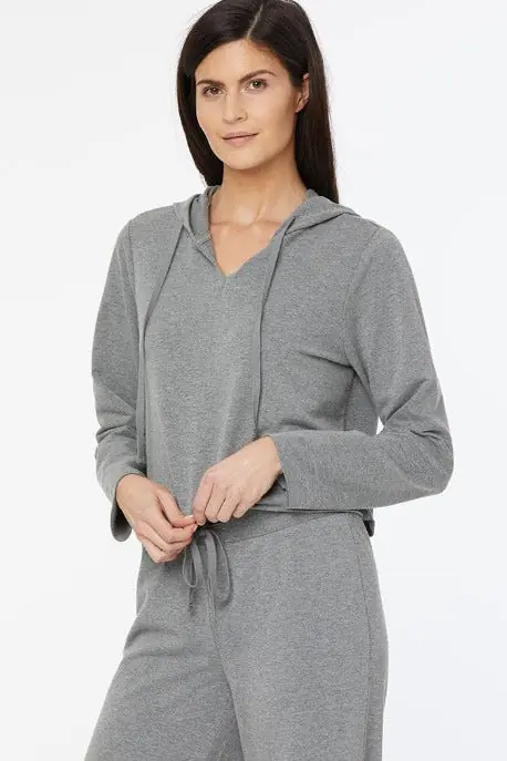 NYDJ Women's Cropped Pullover Hoodie Forever Comfort™ Collection - Lida