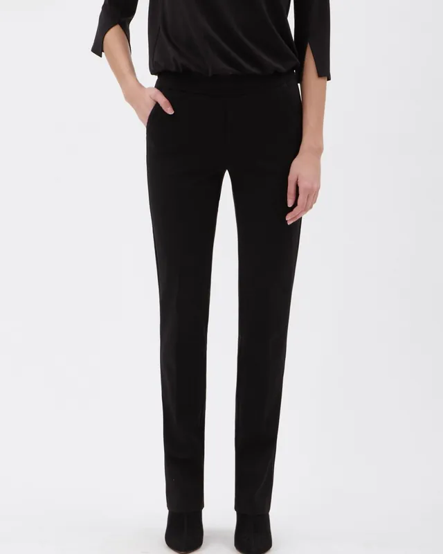 UP! Pants Women's Luxury Collection Ponte Strait Leg Classic