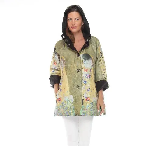 Oopéra Ladies' Reversible Rain Coat Gustav Klimt "The Kiss" - Oopera