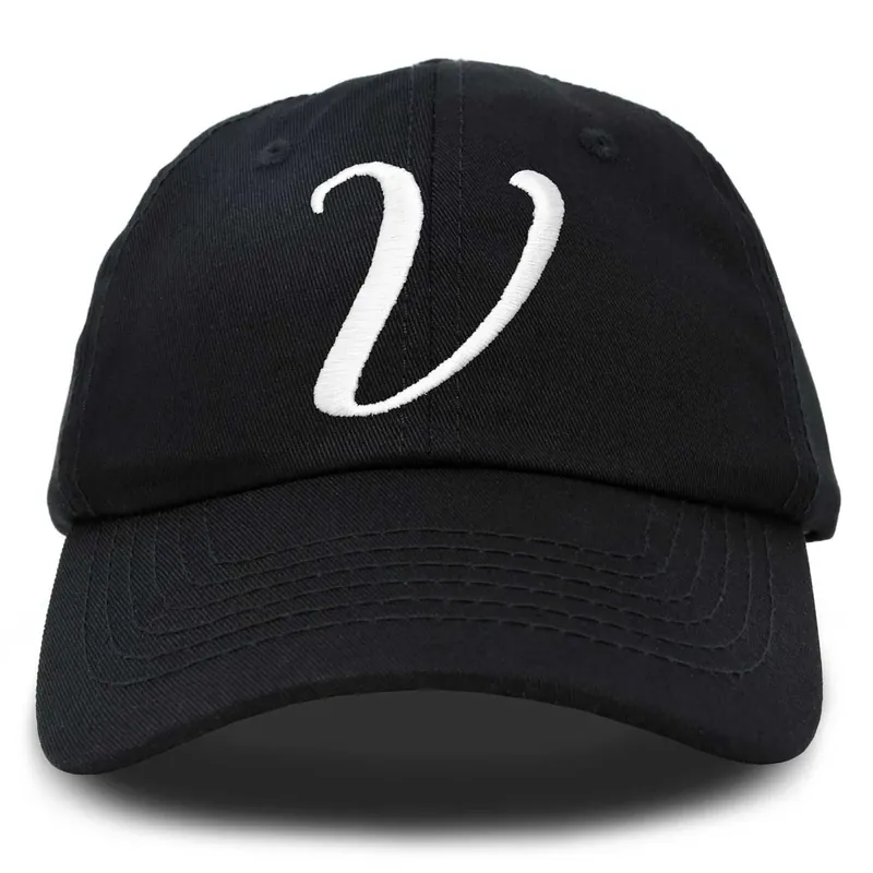 Dalix Initial Letter V Hat