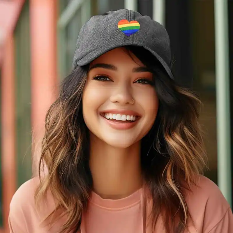 Dalix Rainbow Heart Cap