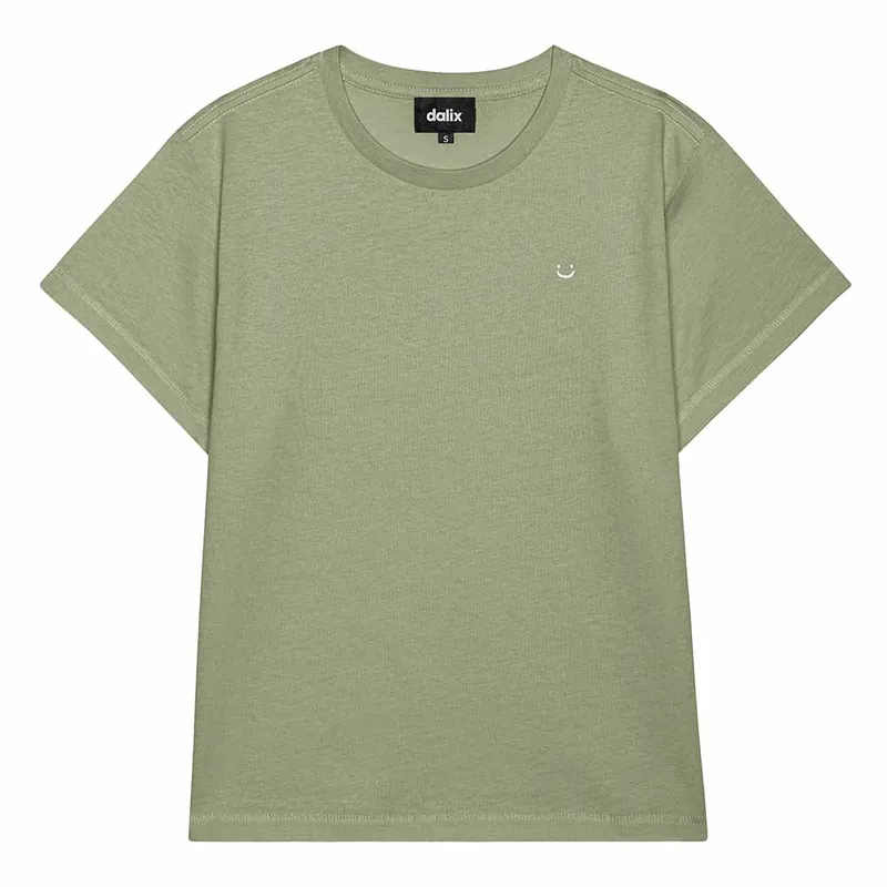 Dalix Womens Lil Smile Lightweight High Waisted Tee