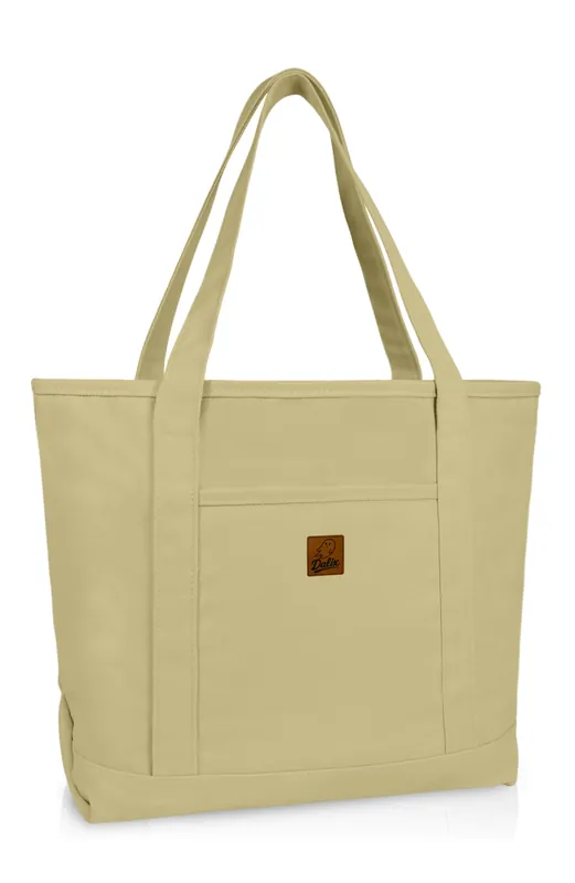 Dalix 20" Ghost Go-To Canvas Tote Bag