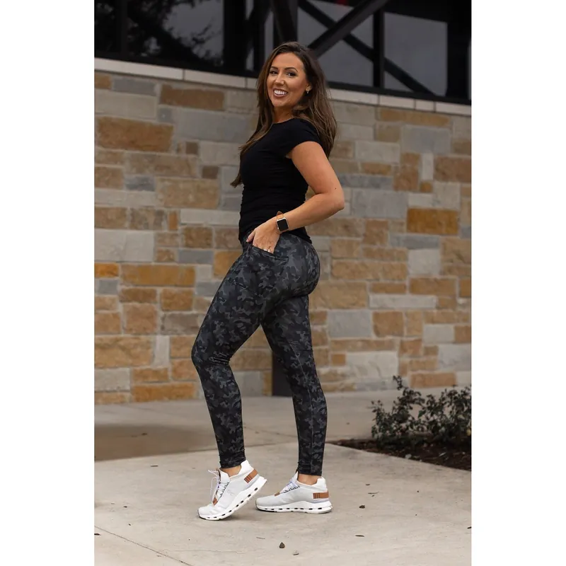 Army Camo FULL Length Leggings - JuliaRoseWholesale