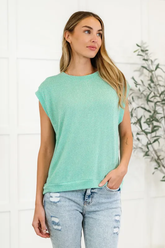 Casually Iconic Waffle Knit Top - Haptics
