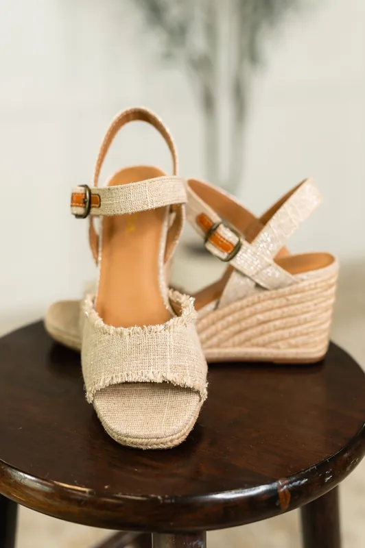 Arnold Natural Linen Wedges - Fortune Dynamic