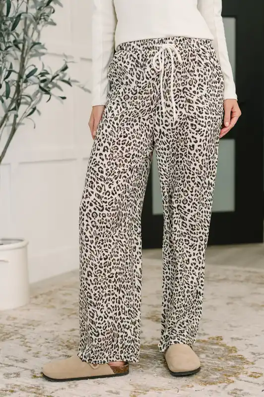 Wander Wild Leopard Drawstring Pants - The Dapper Squirrel