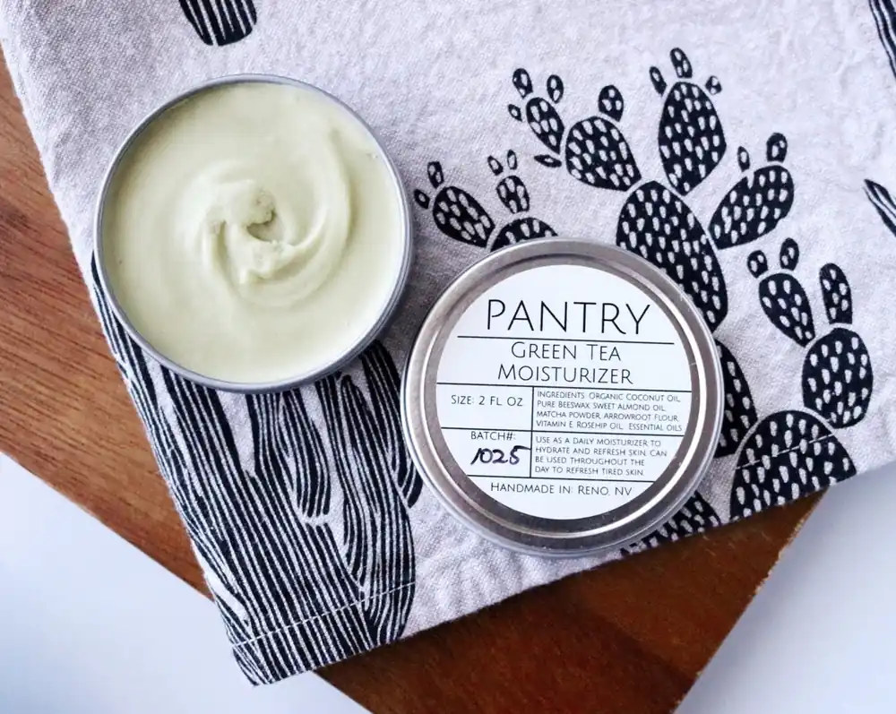 Green Tea Facial Moisturizer: Matcha + Rosehip Skin Balm - Pantry Products