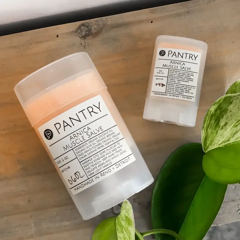 Arnica Muscle Salve | Sore Muscle, Sprains + Strains Balm - Pantry Products