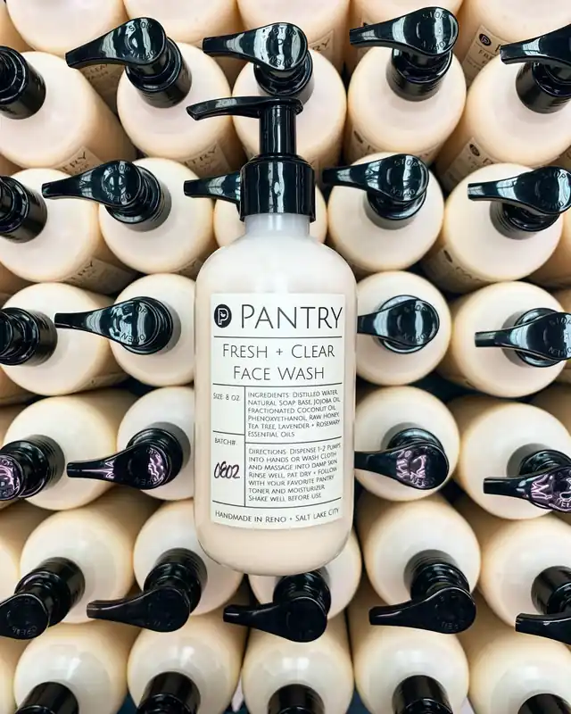 Fresh + Clear Face Wash | Honey + Jojoba Facial Cleanser - Pantry Products