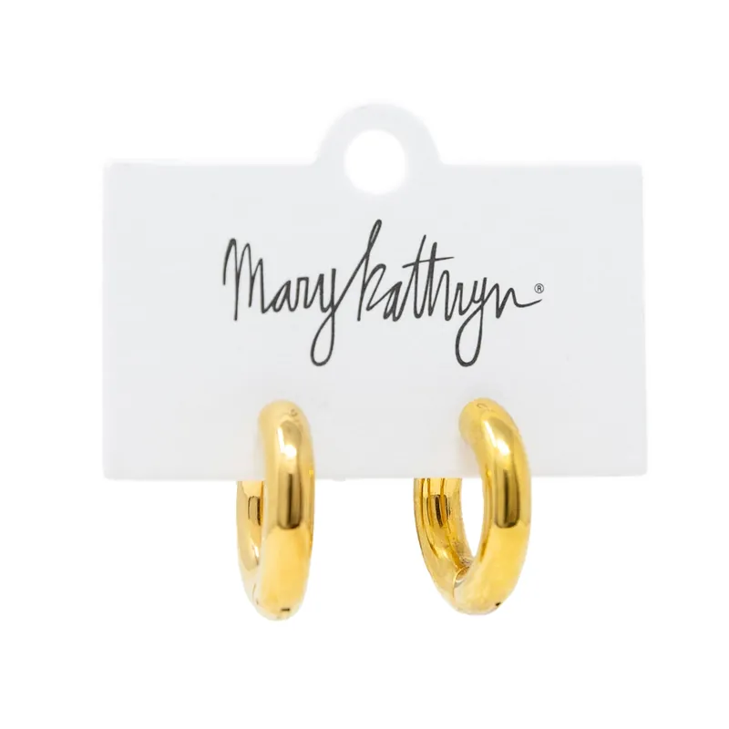 Lacy Gold Huggies - Mary Kathryn Design