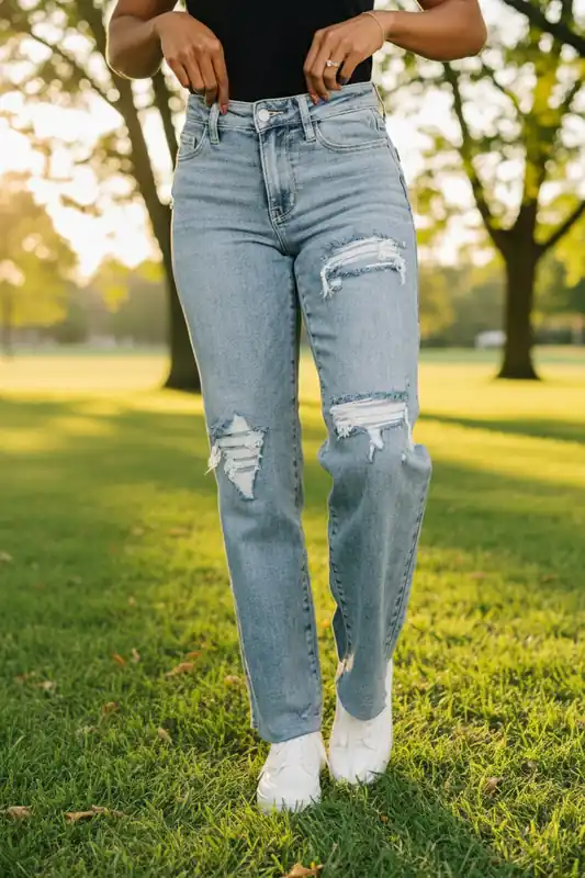Jade Mid Rise 90's Straight - Judy Blue